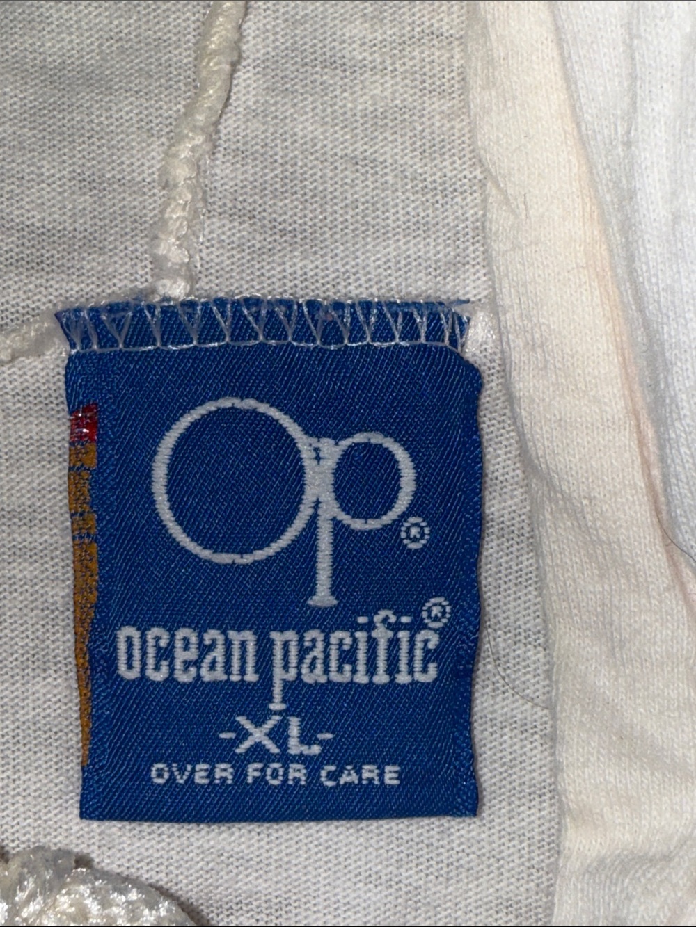 Ocean Pacific -vintage- pale pink teewith Blue, Pink & Black Surf print - Picture 2 of 12